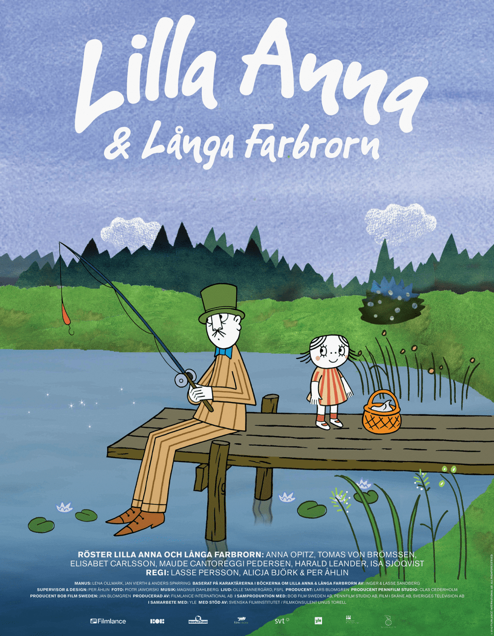 Filmposter för filmen Lilla Anna och Långa Farbron