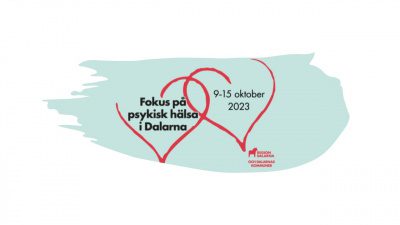 Bild med texten Fokusvecka på psykisk hälsa i Dalarna